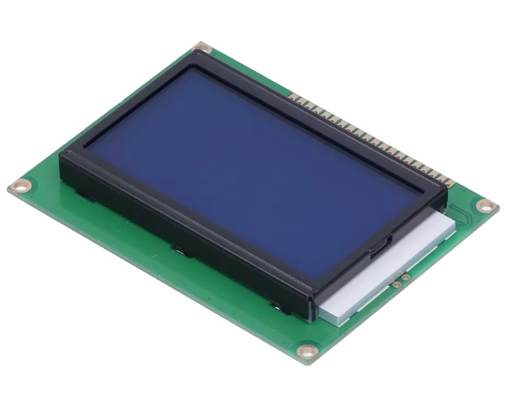 โมดูลจอแสดงผล LCD 12864 20PIN 93*70 mm Dots 5V blue screen/LCD screen/with Chinese font/backlight/KS0108 with data