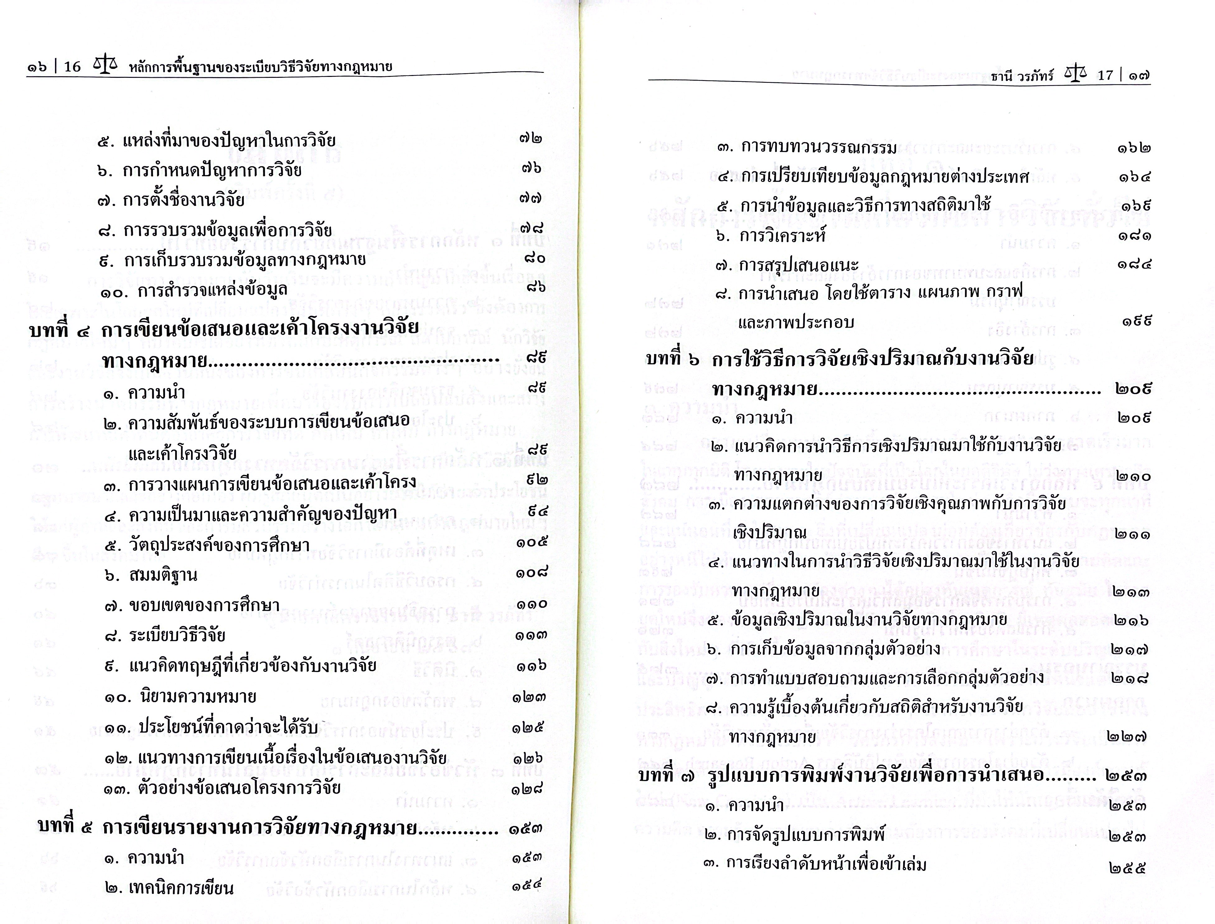 (ห่อปก) หลักการพื้นฐานของระเบียบวิธีวิจัยทางกฎหมาย / ผศ.ดร.ธานี วรภัทร์