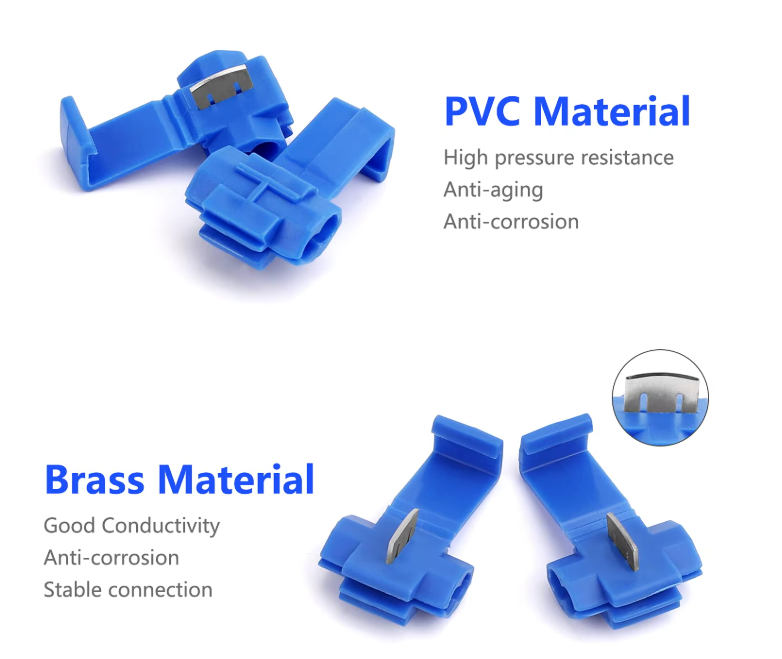 wire connector 0.75-2.5 sq.mm. non-destructive break-free wire splitter stripping-free plug-in terminal block