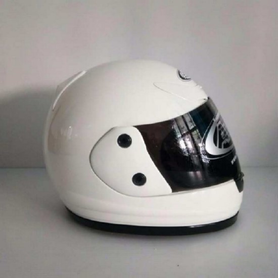 AVEX หมวกกันน็อคเต็มใบ ราคาถูก รุ่นXR ล้วน สีขาวเงา แว่นดำ