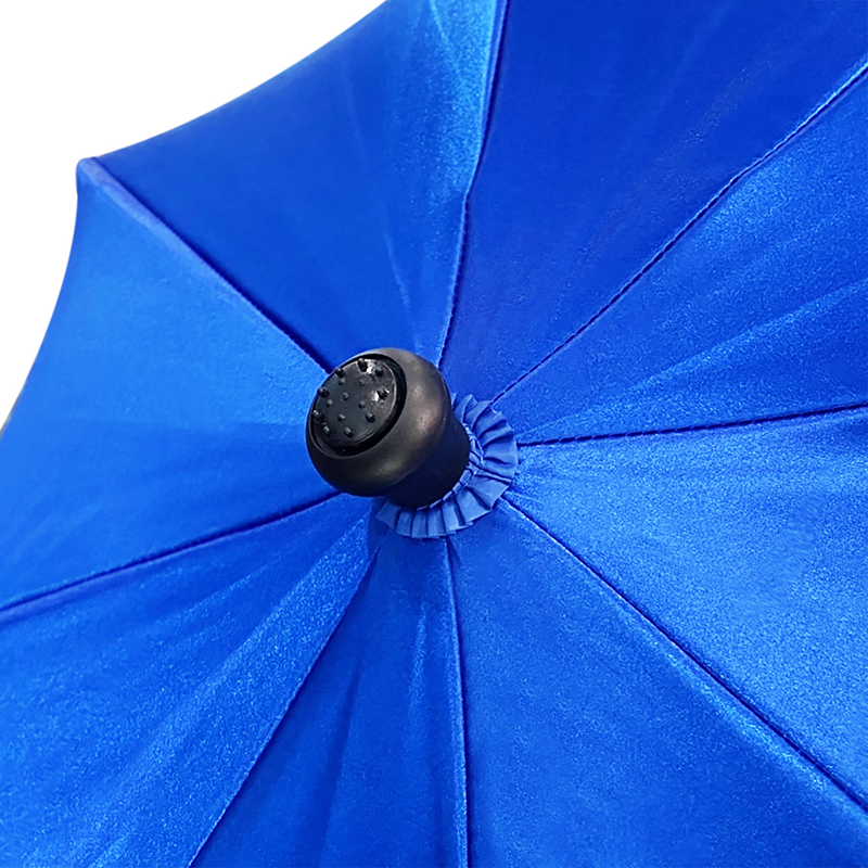 Leo ร่มยาวสปริง ปุ่มกดออโต้เปิด ผ้าซาติน ขนาด 28 นิ้ว ด้ามงอใหญ่ จับถนัดมือ