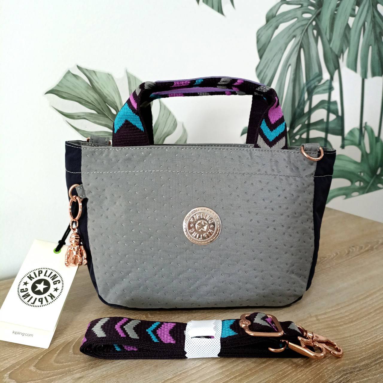 กระเป๋า kiplingแท้ Sugar S II กระเป๋าถือ สะพายไหล่ กระเป๋าคิปลิ้ง กระเป๋าคิปลิง