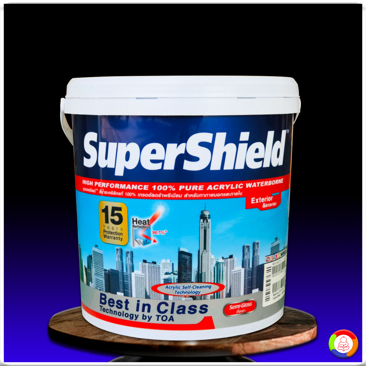 ซุปเปอร์ชิลด์ สีน้ำอะคริลิก ชนิดกึ่งเงา SuperShield Titanium Semi-Gloss