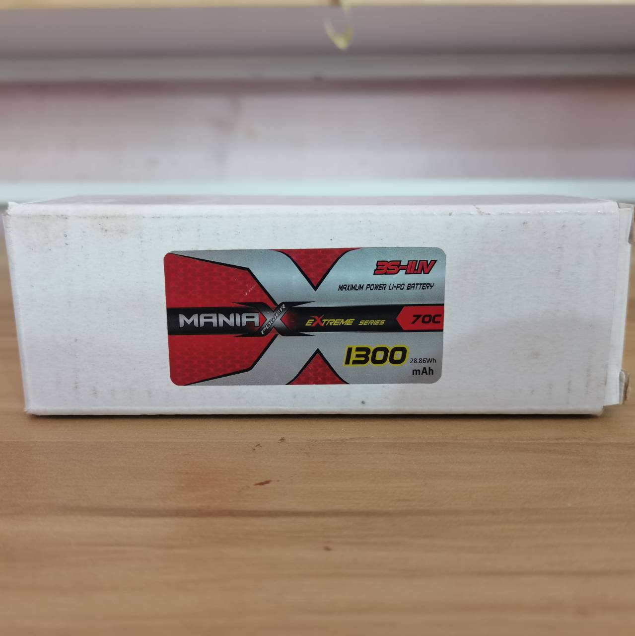 แบตเตอรรี่ สำหรับแข่งขัน 1300 mAh 11.1 V 70C TX30 eXtreme ManiaX LiPo battery