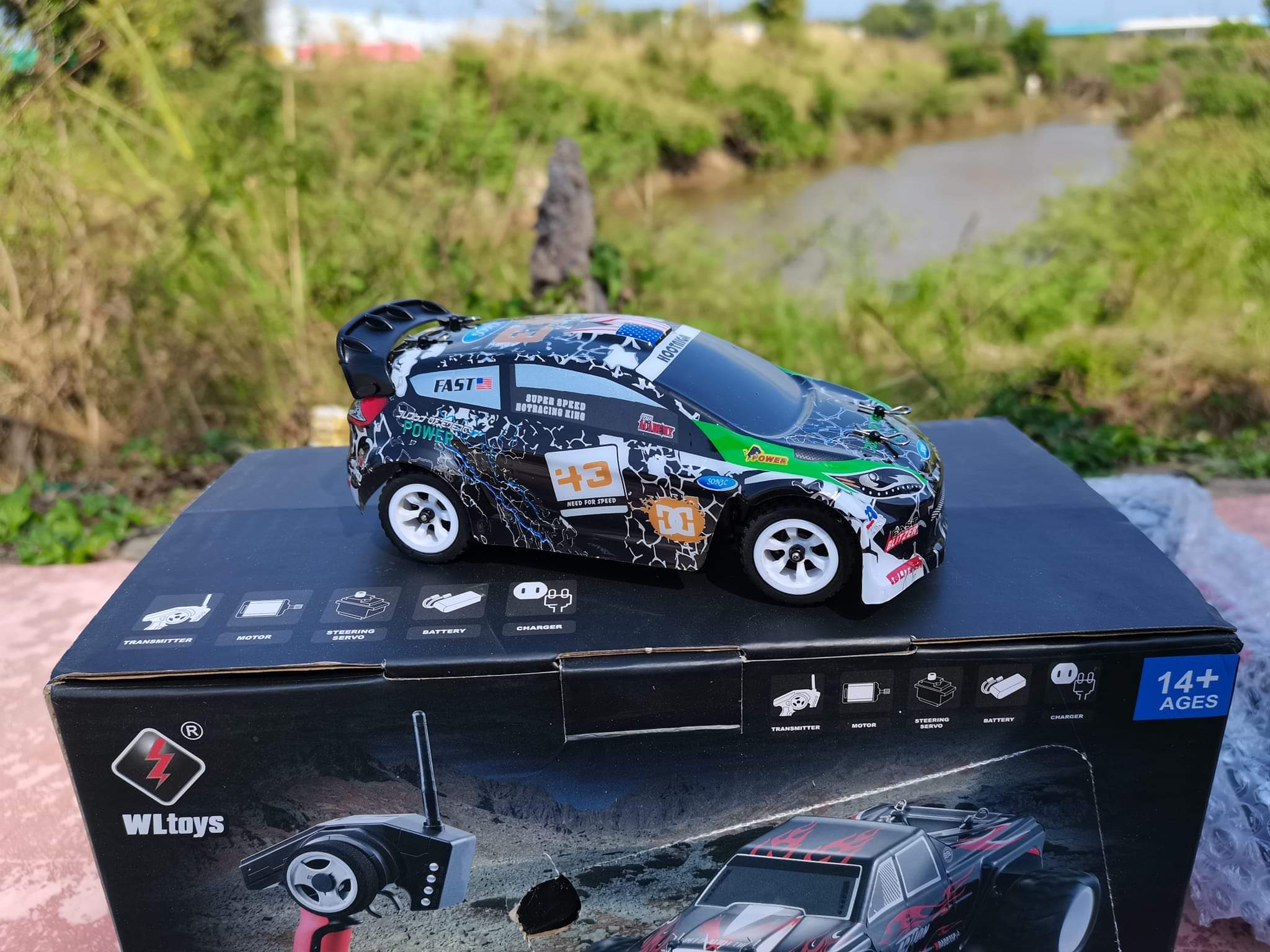 รถบังคับวิทยุ WLtoys K989 RC 1/28 ความเร็ว 30 KMH วิทยุ 2.4 GHZ.SERVO 4WD แลนด์ลี่