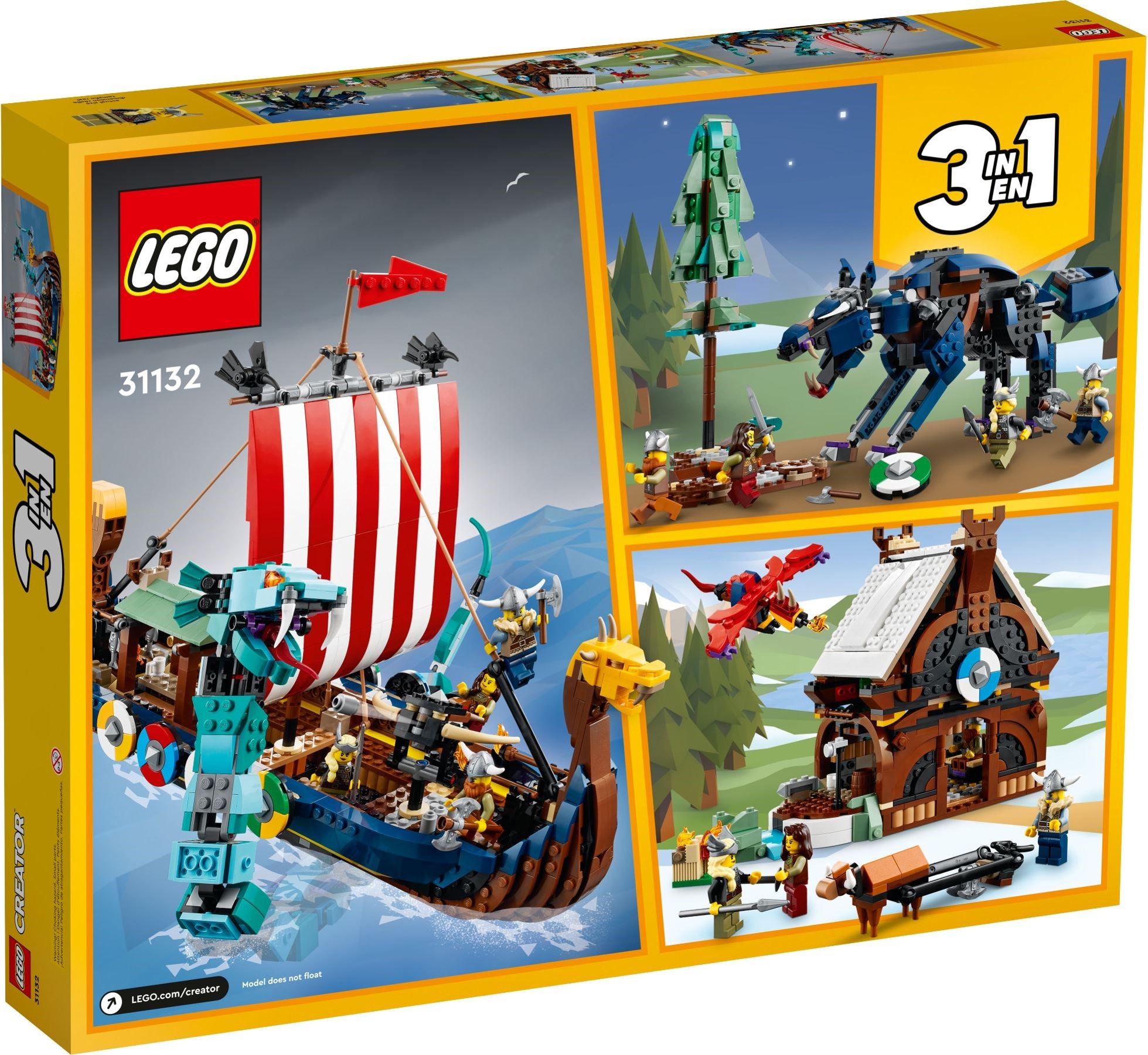 LEGO Creator เลโก้ 31132 Viking Ship and the Midgard Serpent