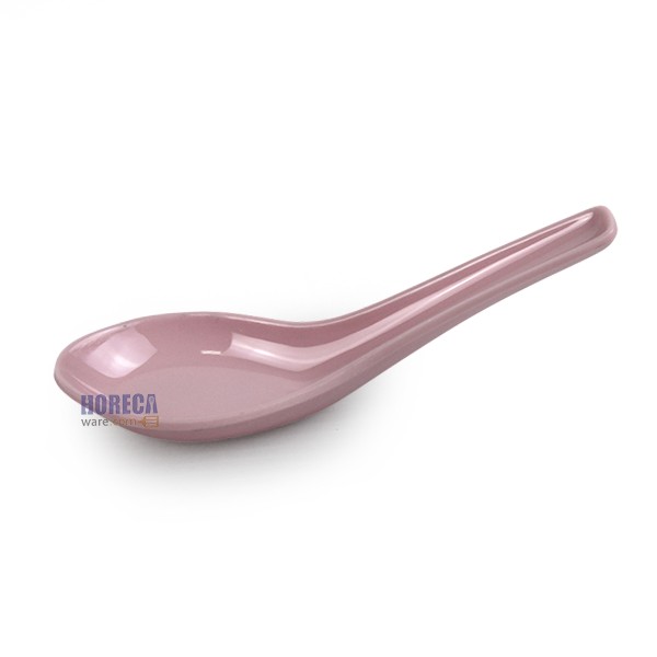 [Pink] Chinese spoons, melamine ware.