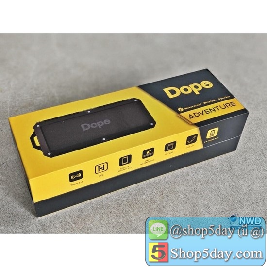 Dope Adventure Bluetooth Speaker ลำโพงบลูทูธ ลำโพงไร้สาย กันน้ำ Waterproof
