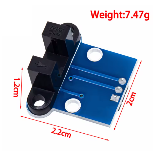 HC-020K Dual module encoder Optical Wheel Encoder for Smart Car พร้อมสายไฟ เซ็นเซอร์นับรอบ นับจำนวน ตรวจจับวัตถุผ่าน ก้ามปู