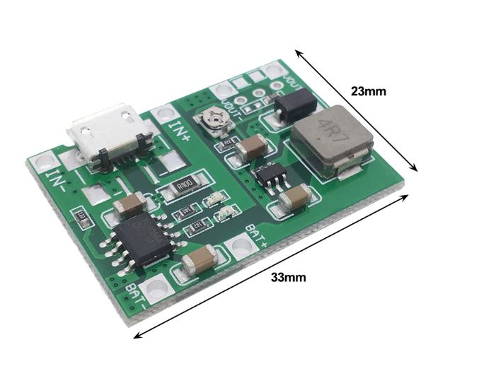 TP4056 3.7V 4.2V Adjustable Step Up Module 18650 Lithium Li-ion Battery Charging Discharge Power Board