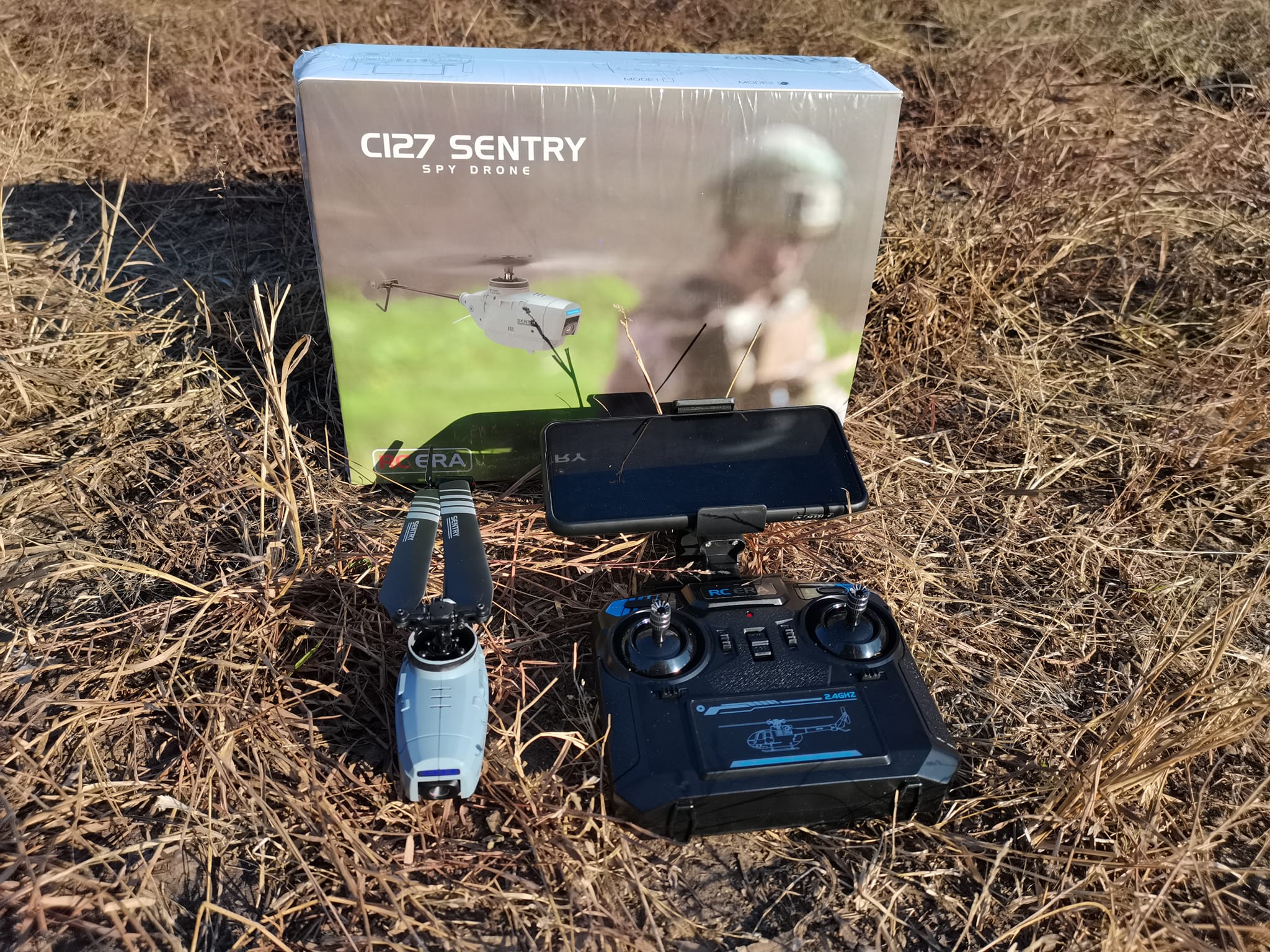 C127 SENTRY SPY DRONE FPV USA ยานบินสอดแนมสหรัฐอเมริกา ระบบ FPV WIFI ติดกล้อง HD 720P CAMERA รีโมทควบคุม 2.4 GHZ