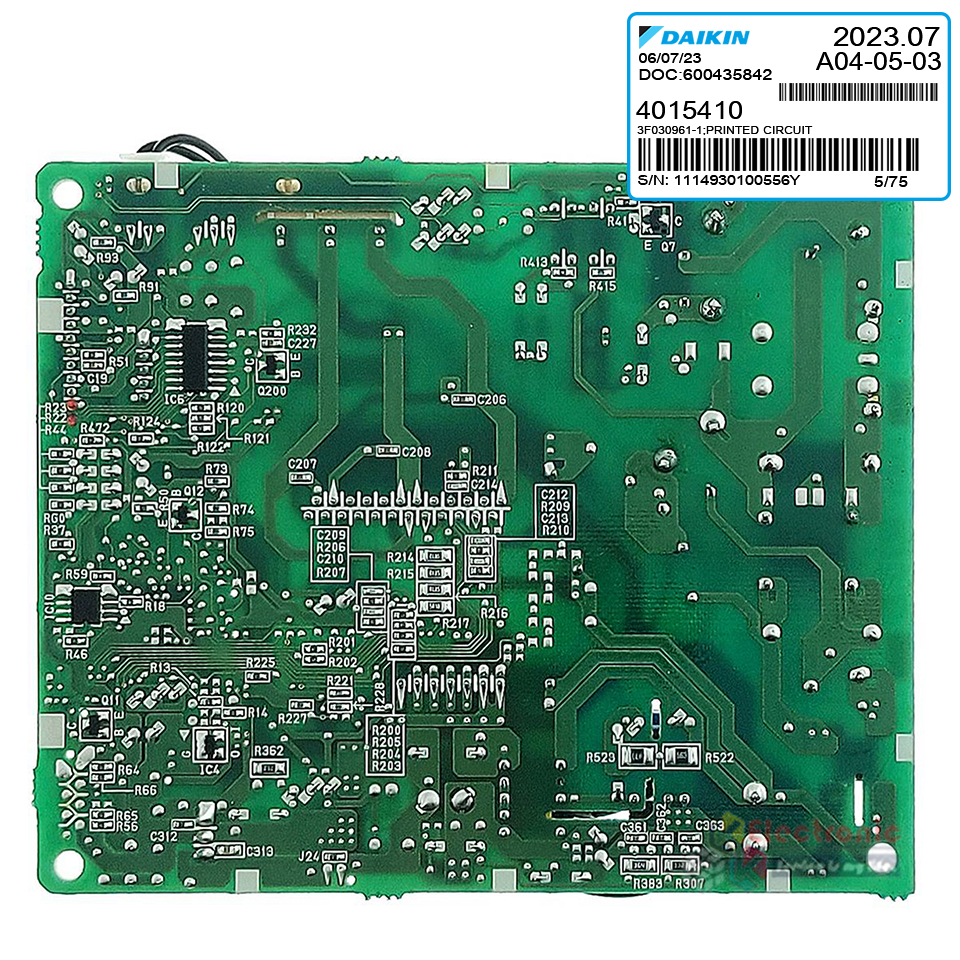 แผงบอร์ดแอร์คอยเย็นDAIKIN-ไดกิ้น รุ่น ATKC12RV2S/FTKC12PV2S -อะไหล่ใหม่แท้บริษัท #อะไหล่แอร์DAIKIN