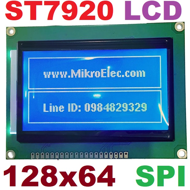 LCD Module 128*64 Dots 5V Blue Screen 12864 LCD With Backlight ST7920 interface with SPI or Parallel LCD12864 for Arduino