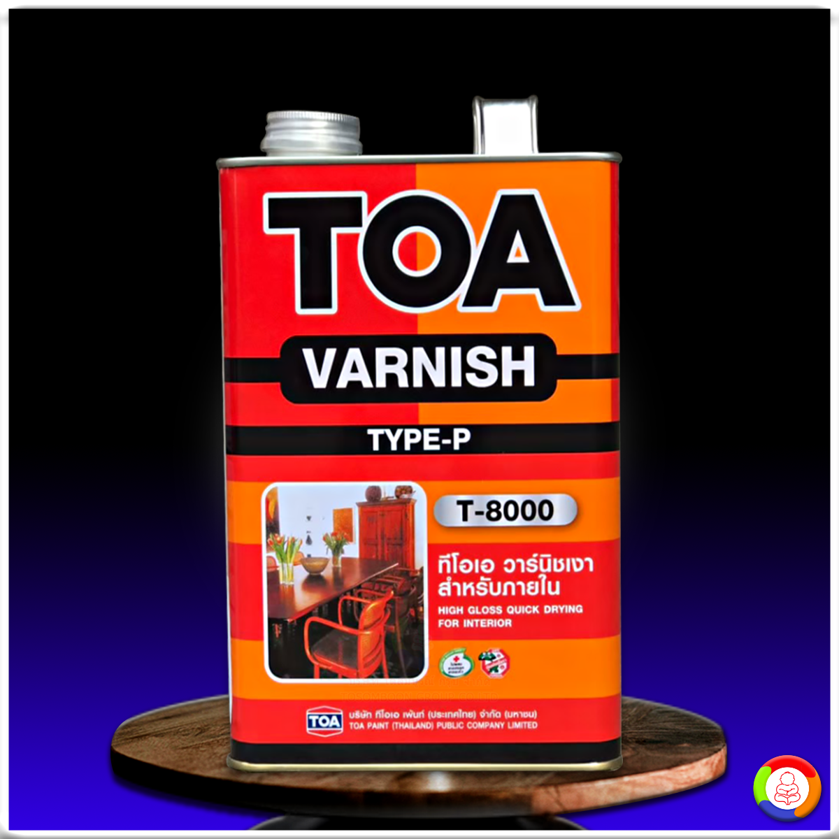 ทีโอเอ วาร์นิชเงา สำหรับภายใน TOA Varnish Gloss T-8000