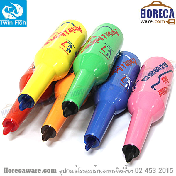 Bartender rehearsal bottle, solid color, twin fish (price per piece) [twf-PPB-1]