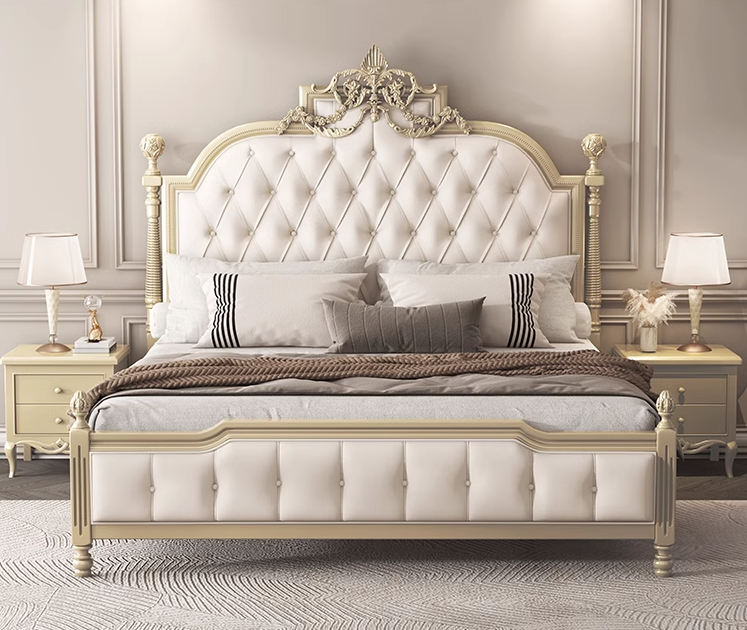 เตียงเจ้าหญิง เตียงหลุยส์ เตียงนอนหลุยส์ รุ่น Falina