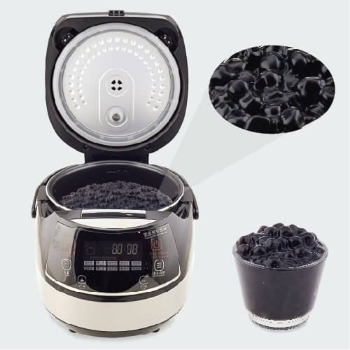 หม้อต้ม Cooker หม้อต้มไข่มุกไฟฟ้าหน้าจอสัมผัส Pearls Cooker สีดำ สำหรับร้านชานมไข่มุก ขนาด (5 ลิตร)