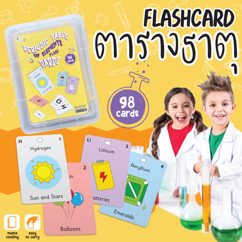 การ์ดตารางธาตุ (Periodic table of elements flashcard) 0.9