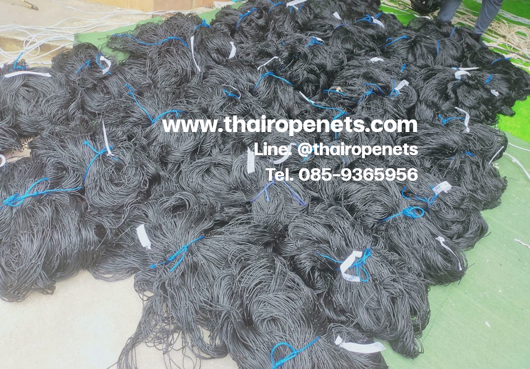 ตาข่ายสนามฟุตบอล/ฟุตซอล *ความสูง 5 เมตร* ขนาด 2.8 มิล ช่องตา 12x12 cm. สีดำ มีความยาวให้เลือก