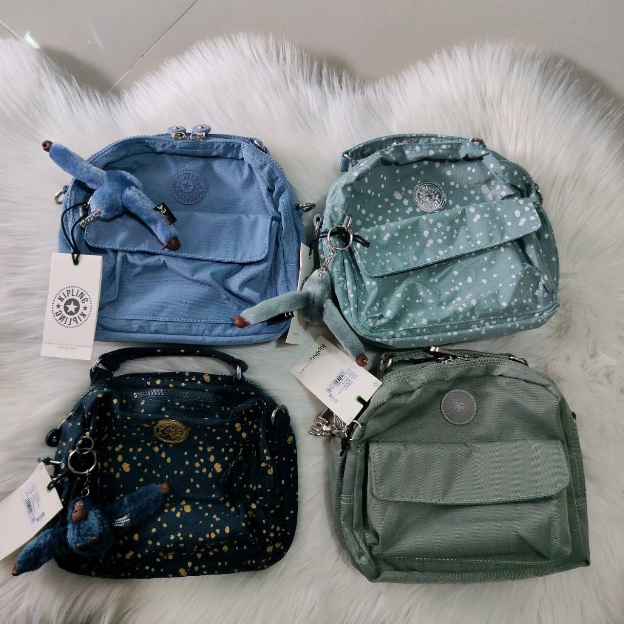 คิปลิ้ง Candy 2 ways backpack กระเป๋าเป้ สะพายข้าง กระเป๋าถือ KIPLING