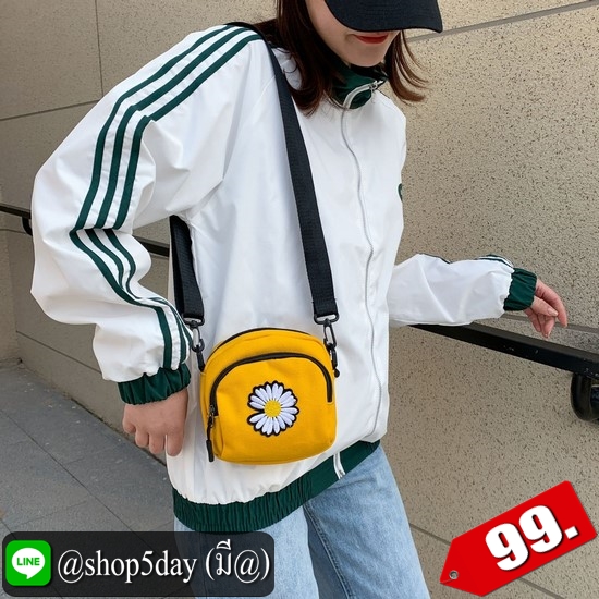 ♨️ กระเป๋าสะพาย ผ้าลายดอกไม้ แฟชั่น