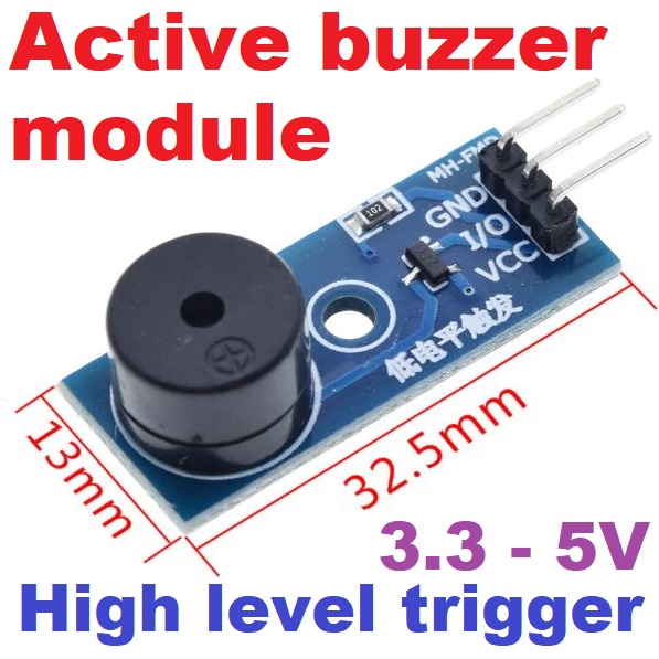 MH-FMD Active buzzer module High level trigger 3.3-5V Control Panel Alarm Module for Arduino