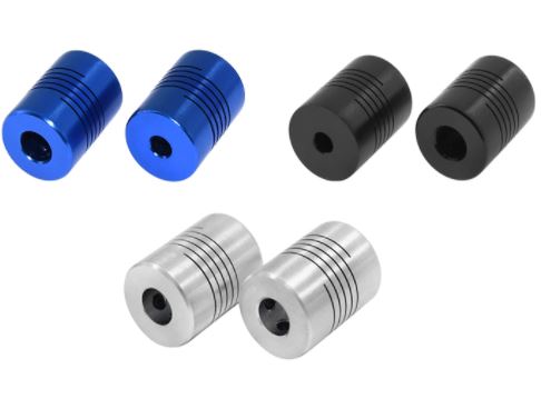 ข้อต่อเพลา 6*8 mm D19 L25 Aluminum Flexible Stepper Motor Coupling Motor Coupling Shaft Coupler คัปปลิ้ง ยึดเพลา 6x8