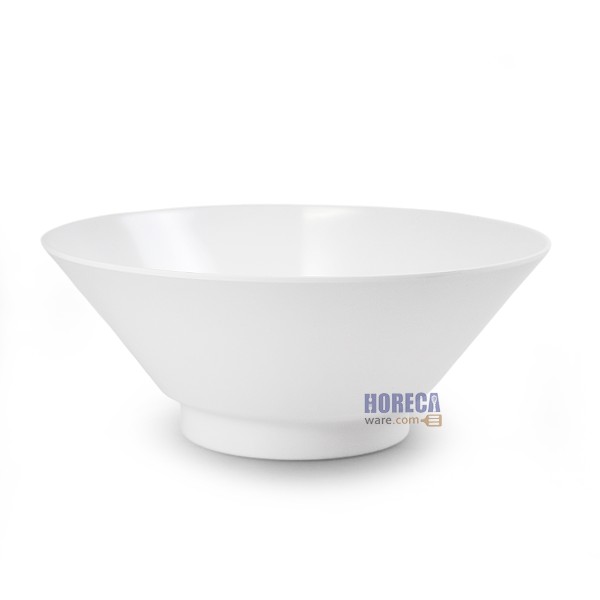 ชามกลมปากบานทรงญี่ปุ่น 8.5 นิ้ว สีขาว ตราปลายิ้ม