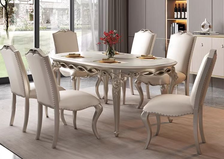 โต๊ะกินข้าวหลุยส์ โต๊ะอาหารหลุยส์ รุ่น DTL-07