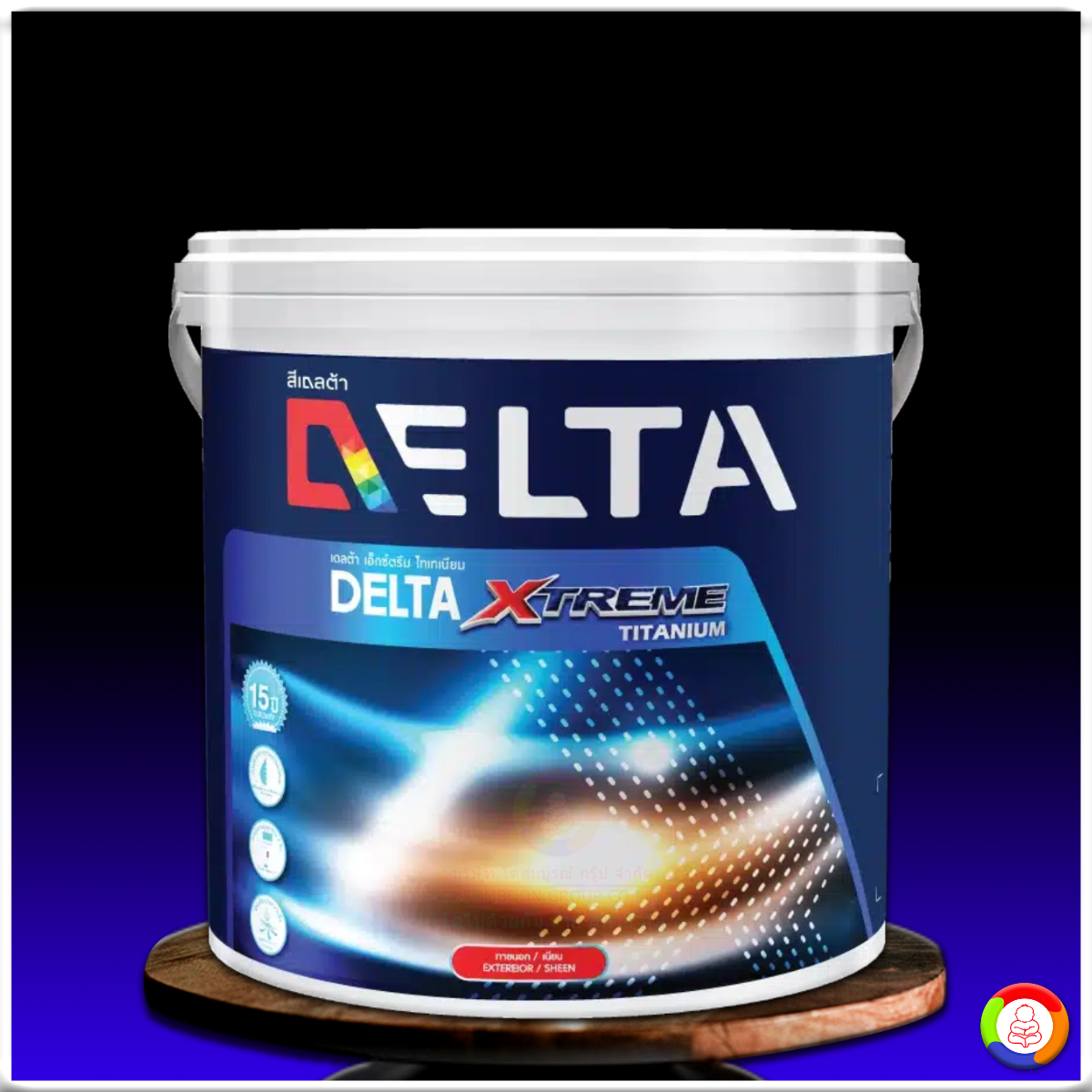 เดลต้า เอ็กซ์ตรีม ไทเทเนียม ชนิดเนียน สีทาภายนอก Delta Extreme Titanium for Exterior Sheen