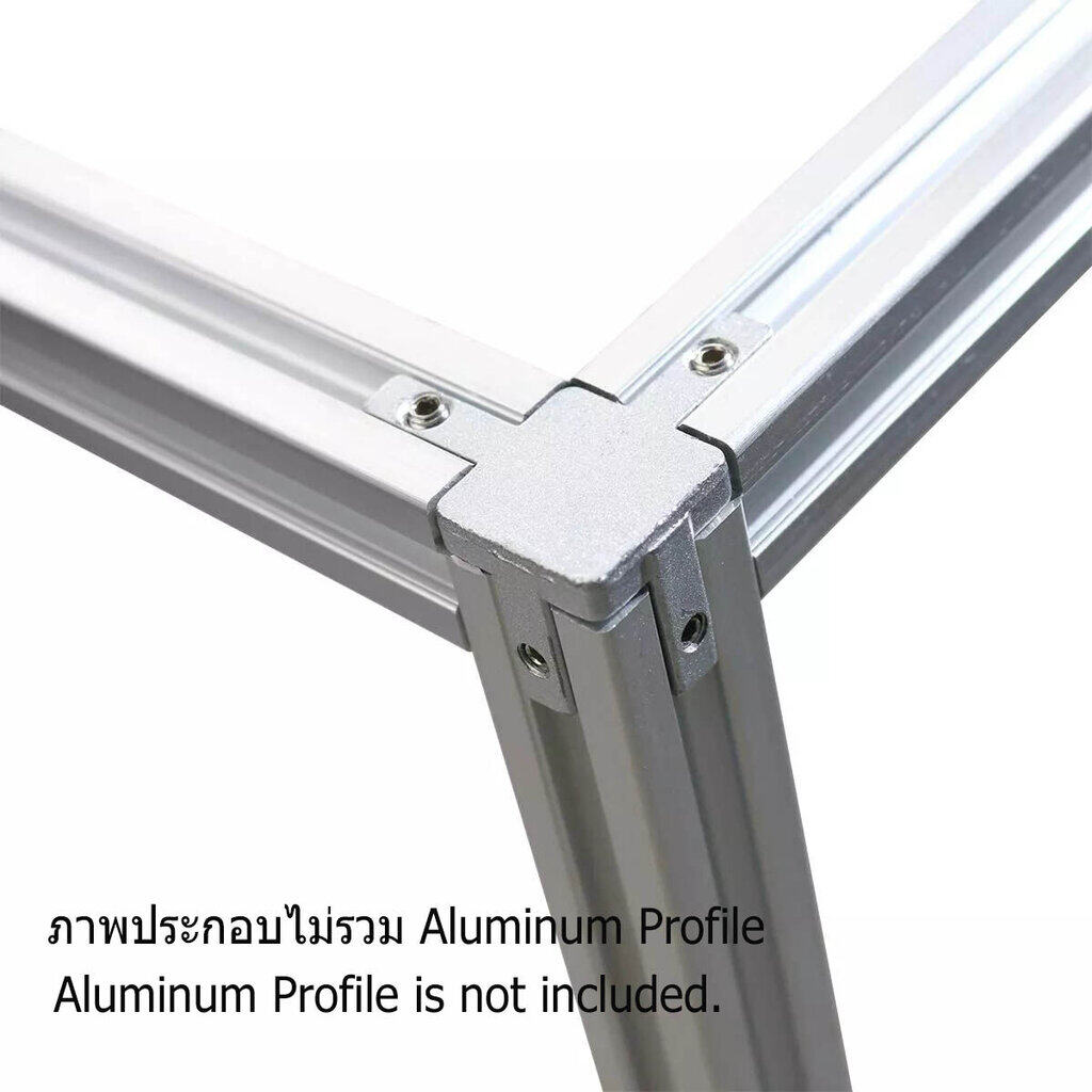 3-Way End Corner Bracket Connector with Mounting Screws for Aluminum Extrusion Profile 2020 , 3030 Series