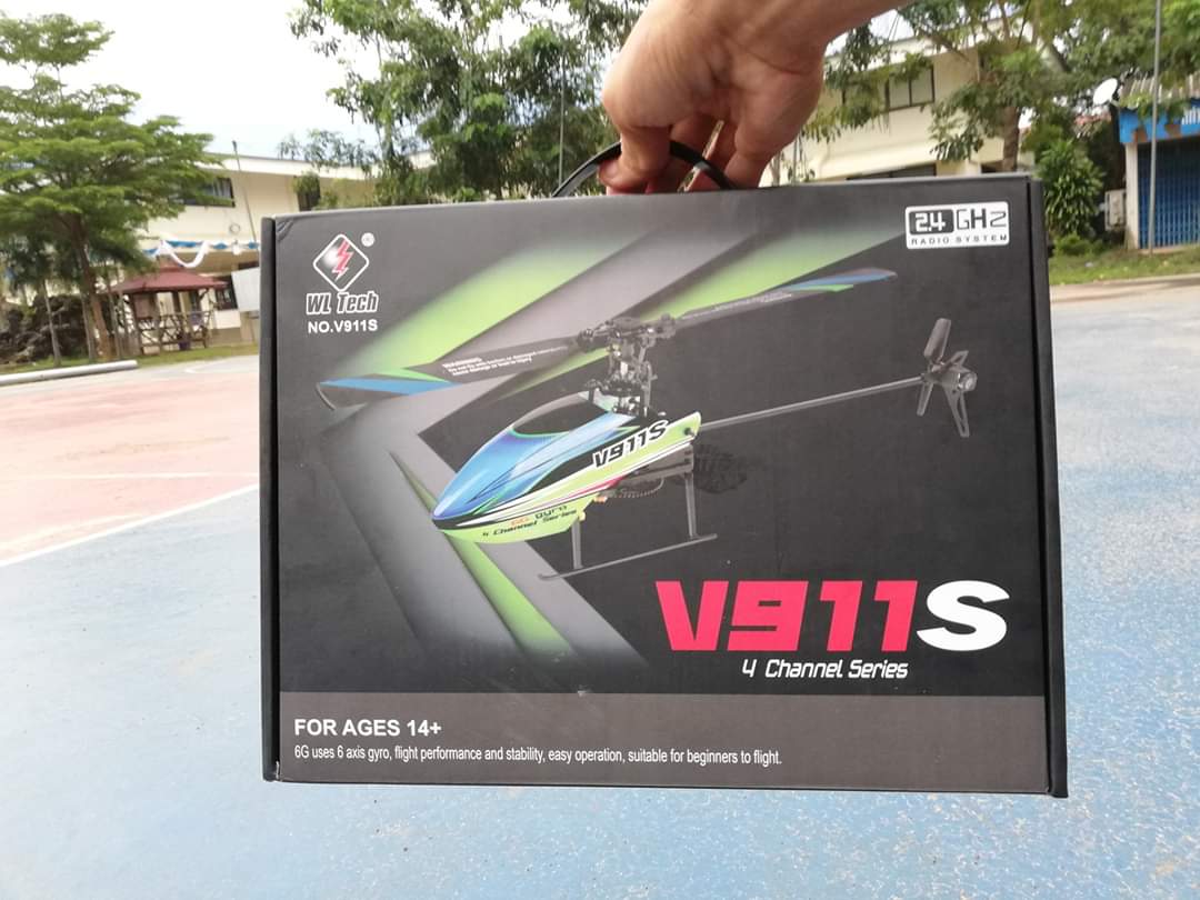 เฮลิคอปเตอร์ WLtoys V911S 2.4G 4CH RC RTF
