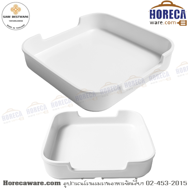 [ขาว]ถาดสุกี้ 5.5 นิ้ว ไทยเมลามีน [thm-wh-p6057-5.5]