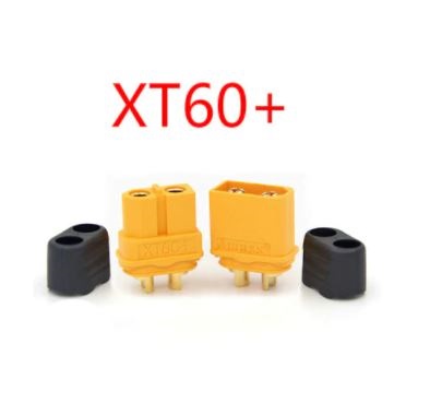 ขั้วต่อแบตเตอรี่ XT60+ 1 คู่ (ผู้-เมีย) Sheath Housing Connector Plug, Amass Lithium Battery Discharging Terminal for Rc Lipo Model And More with larger current ปลั๊กเสียบปลั๊กรับ