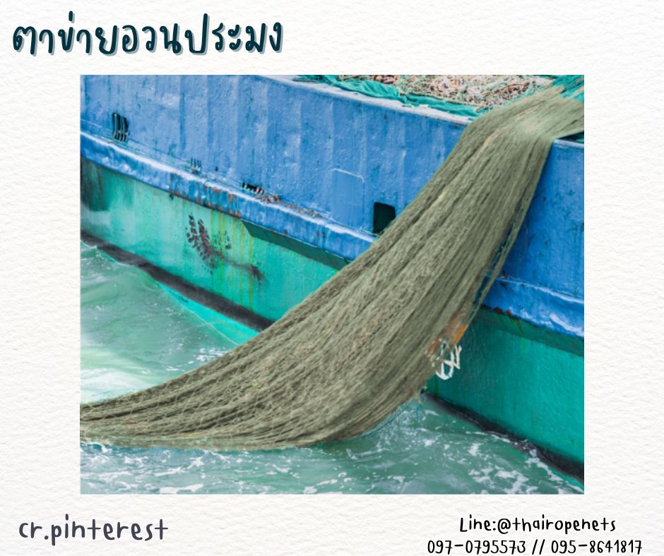 ตาข่ายยกม้วน อวนประมง เชือกหนา 1.3 มิล ช่องตา 2x2 cm. ตาข่ายงานเกษตร ตาข่ายล้อมฟาร์ม ล้อมกรงไก่ พร้อมส่ง