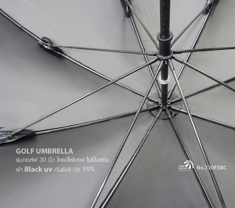 Leo ร่มกอล์ฟใหญ่ 30 นิ้ว กางได้ 2-3 คน โครงไฟเบอร์ไม่ขึ้นสนิม ผ้า black uv กันรังสียูวี 99%