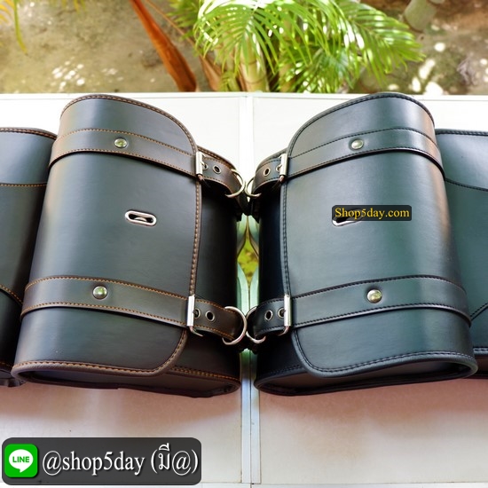 🔥 กระเป๋ารถมอเตอร์ไซค์ วินเทจ-คลาสสิค ✌️ มีสีดำ และ น้ำตาลไหม้