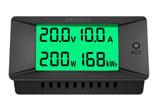 PZEM-025 DC 0-300v 100A Shunt Bidirectional Battery Tester DC Digital Green LCD Ammeter Voltmeter Power Kwh Voltage Meter