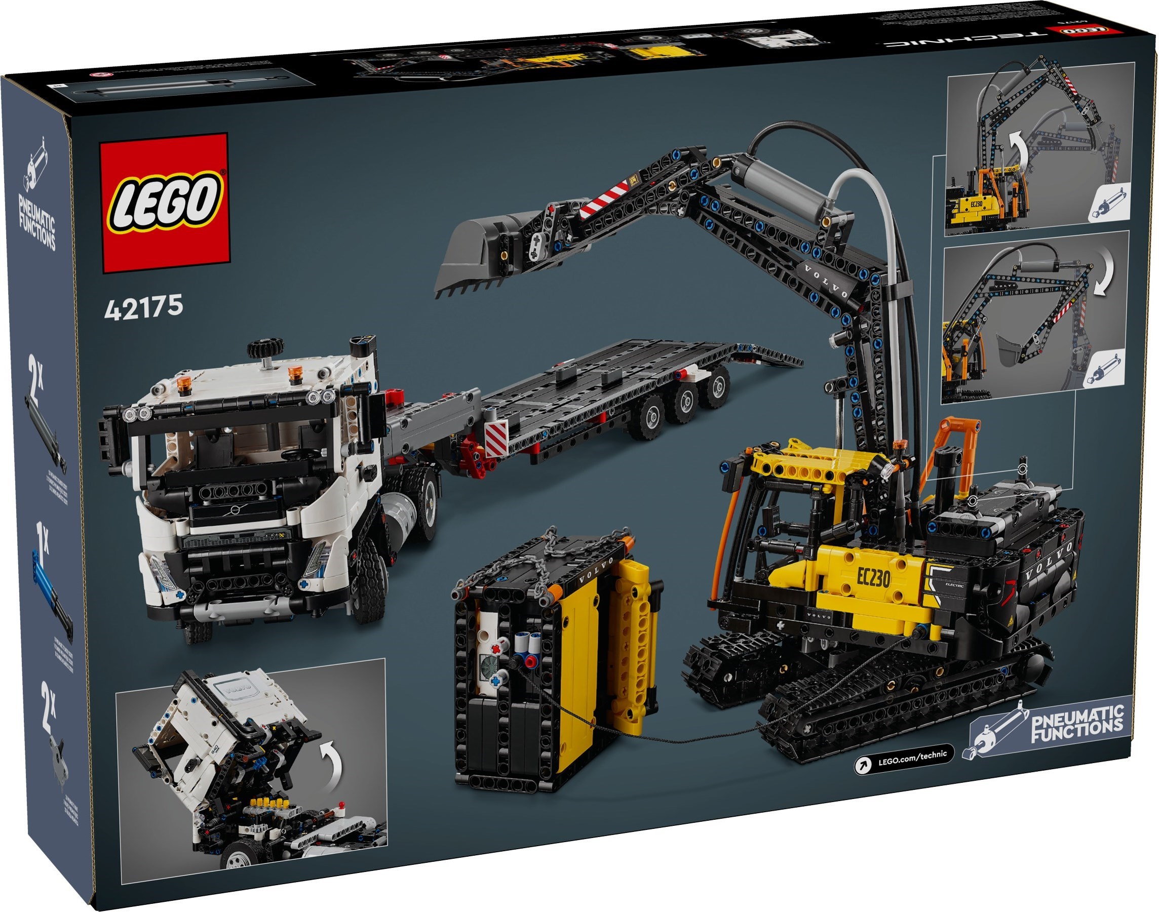 LEGO Technic เลโก้ 42175 Volvo FMX Truck & EC230 Electric Excavator