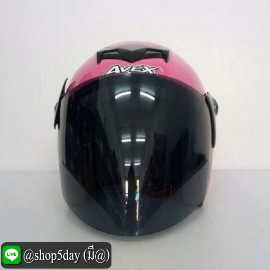 AVEX หมวกกันน็อค รุ่น SCORPION สีชมพู แว่นดำ
