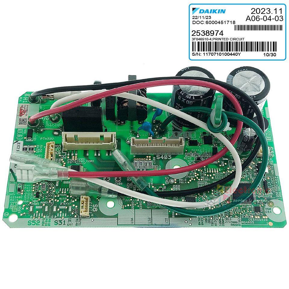 แผงบอร์ดแอร์คอยเย็นDAIKIN-ไดกิ้น ใช้ได้ทั้งหมด 3 รุ่นที่ระบุไว้-อะไหล่ใหม่แท้บริษัท #อะไหล่แอร์DAIKIN