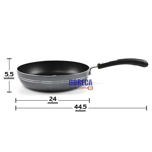 กระทะด้ามเทปล่อน 24 ซม. ตราเอ็มเวลล์