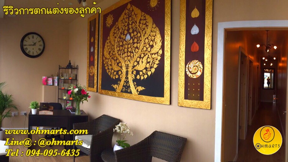 ตกแต่งผนังร้านนวดสปา 034