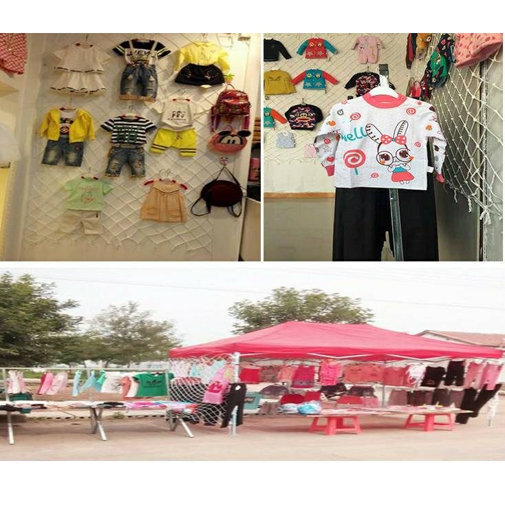 ตาข่ายตกแต่ง กั้นบริเวณ แขวนไฟตกแต่ง กั้นระเบียง กั้นสวนสนุก