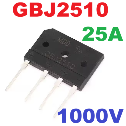 GBJ2510 Bridge Rectifier 1000V 25A Induction Bridge Rectifier ไดโอดบริดจ์