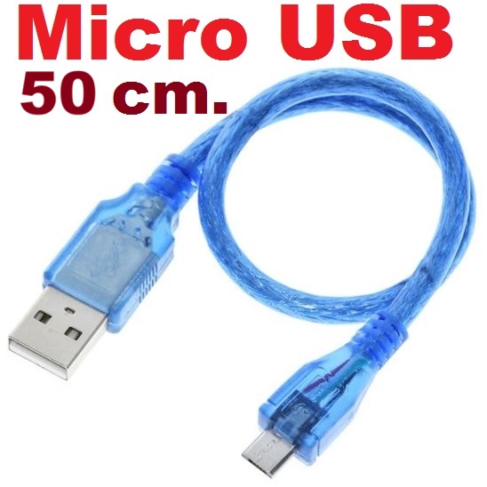 Micro USB Cable 50cm. for Arduino Nano ESP8266 node MCU Micro USB for up load program สาย SUB