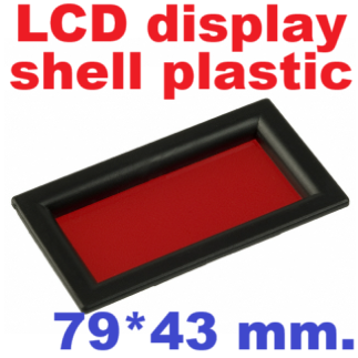 ฝาครอบ ขนาด 79x43 mm. Digital display meter shell current LCD display shell plastic small shell instrument shell B size 79*43