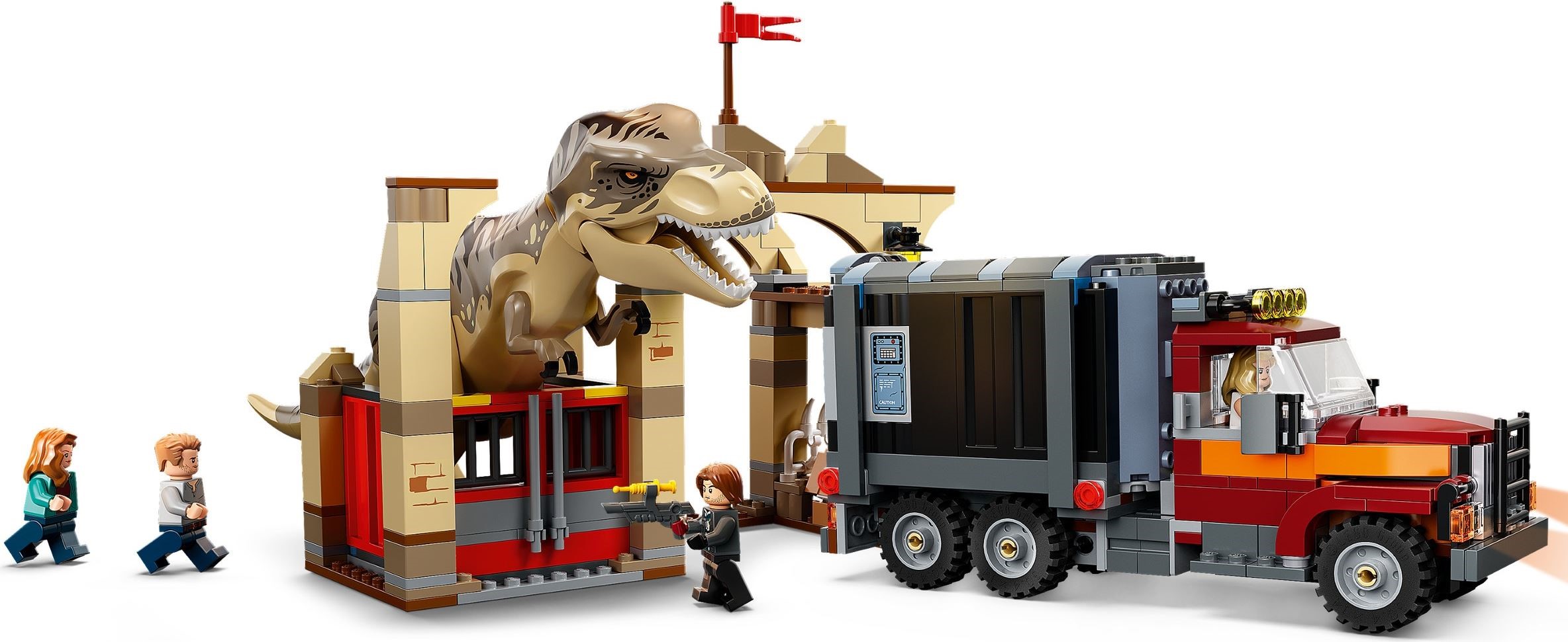 LEGO เลโก้ Jurassic World 76948 T. rex & Atrociraptor Dinosaur Breakout