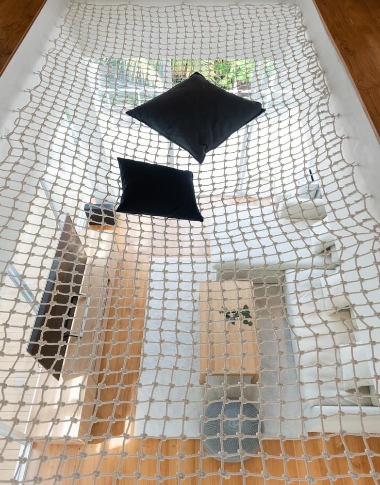 รีวิวตาข่ายเปลนอน ไร้ปม ตาข่ายเปลนอนตามร้านอาหาร คาเฟ่ ตาข่ายนั่งเล่นตามร้านกาแฟ