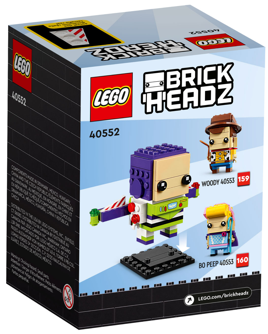 [Bundle] LEGO Brickheadz Toy Story 40553 Woody and Bo Peep + 40552 Buzz Lightyear (ได้ทั้ง 3 ตัว)